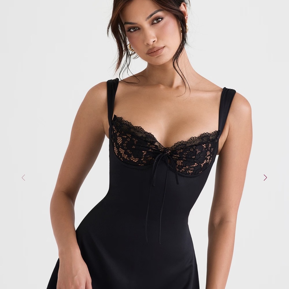 ADRIANA House of CB Black Lace Mini Dress